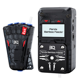 Panda Bamboo Feeder and filament hub side by side view