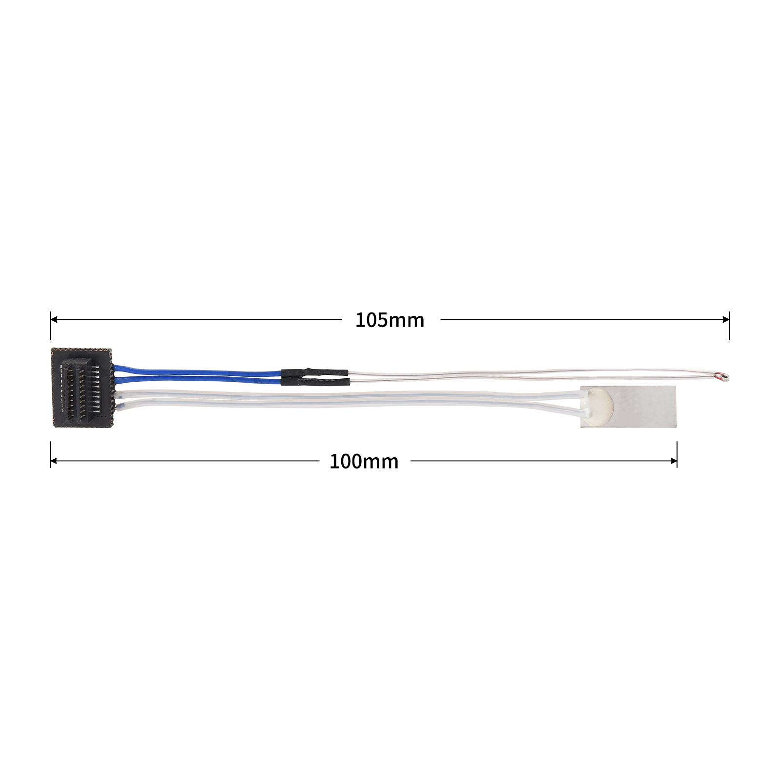 Ceramic Heater Thermistor 48W Upgrade Kit 300℃ High Temperature Sensor with 2pc Fixing Clip Compatible with Bambu Lab P1P and P1S Printers