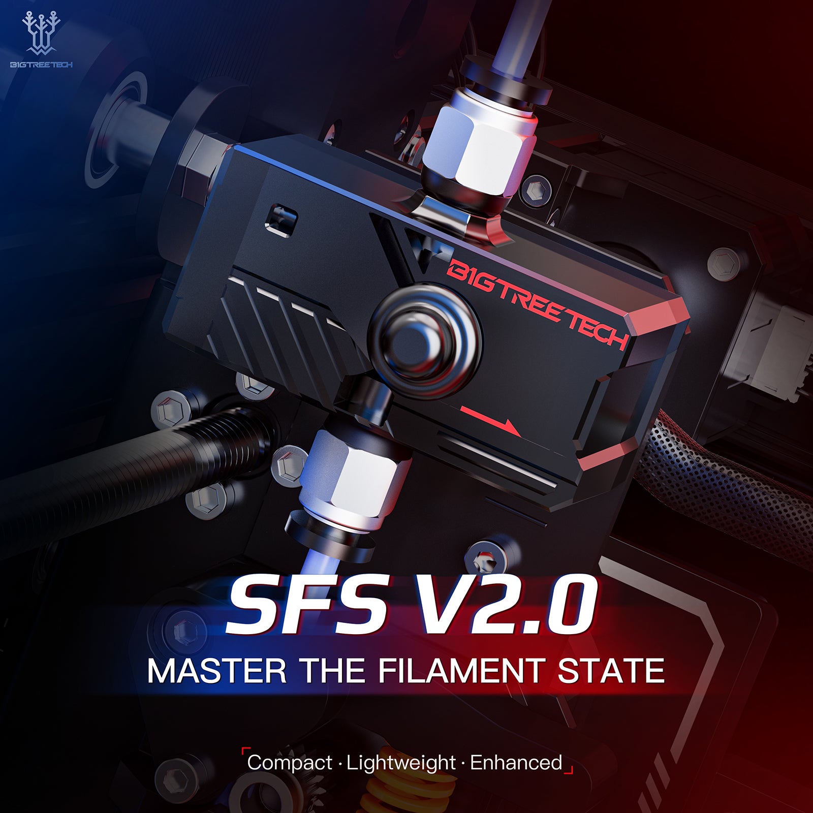 BTT SFS V2.0 Smart Filament Sensor 3D-Druckmodul zur Beherrschung des Filamentzustands