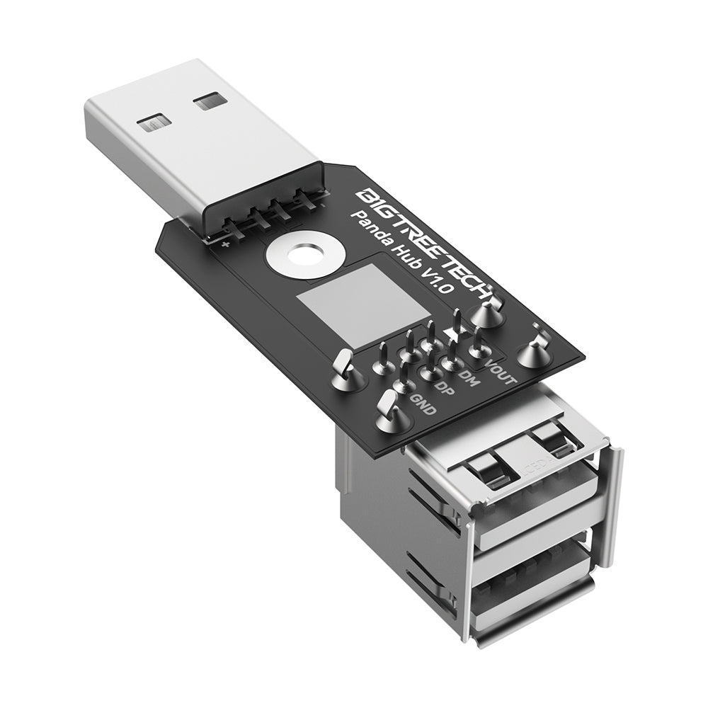 BIGTREETECH Panda Hub Dual USB Adapter Shield the Original USB Port on Bambu Lab P1S/P1P Printers