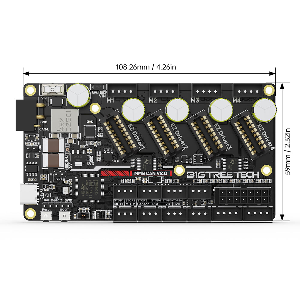 BTT MMB CAN V2.0 ERCF Control Board for Multi-Color – Biqu Equipment