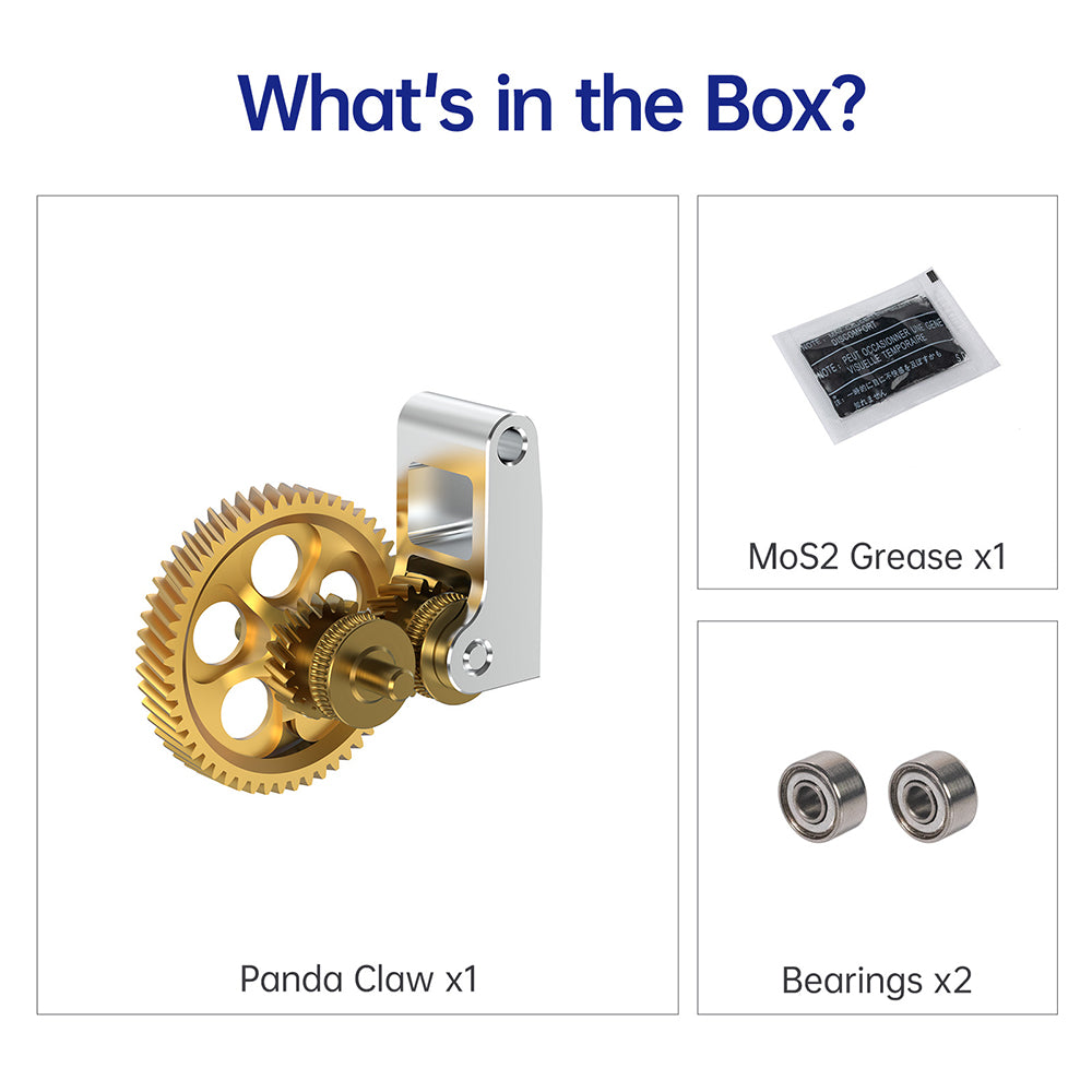 p1s replace extruder gear BIQU Panda Claw Extruder Gear
