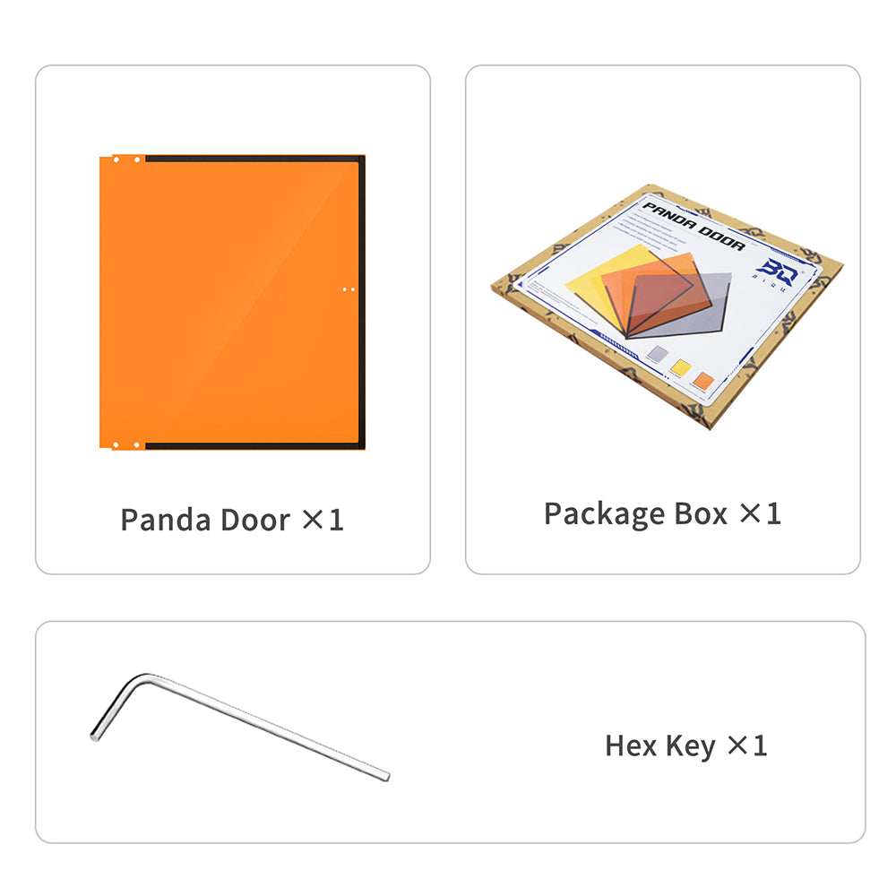BIQU Panda Door PC Upgrade | Durable PC Door for Bambu Lab Printers ...