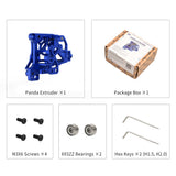 BIQU Panda CNC Hollow Carving Lightweight Extruder Housing for Bambu Lab P1/X1 Printers