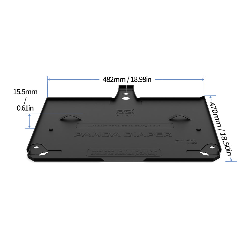 BIQU Panda Diaper réutilisable, facile à nettoyer, couverture complète, compatible avec Bambu Lab X1, P1, P2S, H2 et Elegoo CC – Image 9