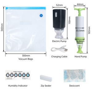 BIQU Filament Vacuum Storage Bags for PLA, ABS & TPU – Moisture-Proof 3D Printer Filament Storage Kit