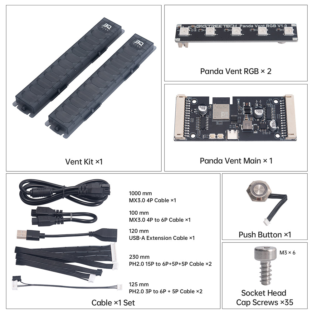 Panda Turbo Riser Panda Vent Cooling Riser for Bambu Lab P1 P2 X1 X2 | Plug & Play RGB ...