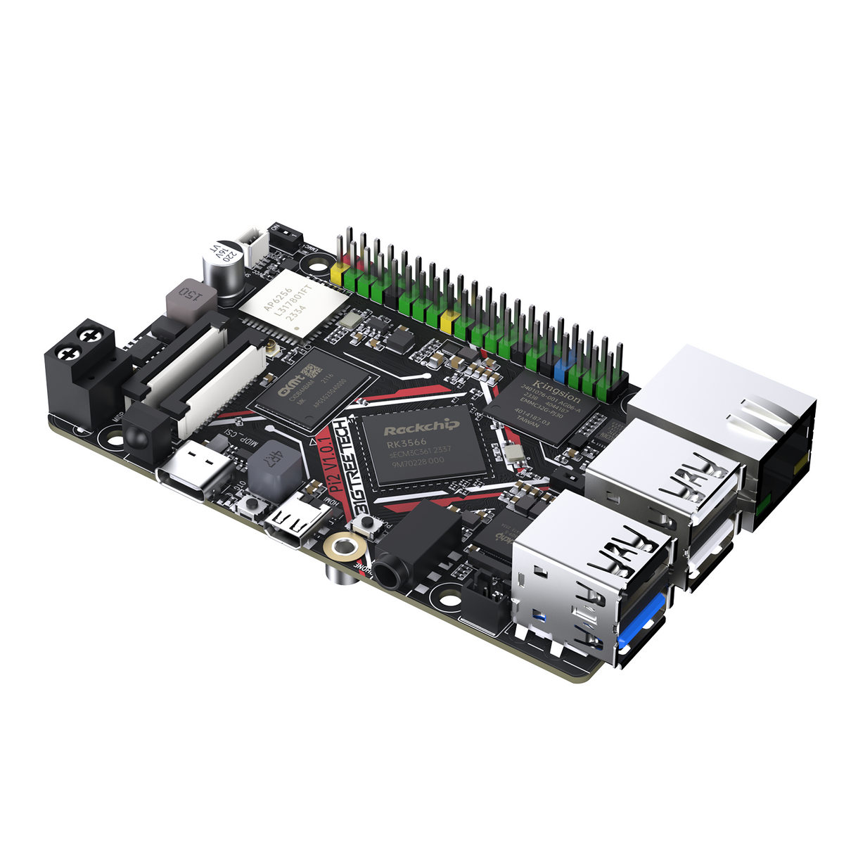 BIGTREETECH Pi V1.2 - Placa de control Quad-Core WiFi 1 GB RAM, BTT Pi BIGTREETECH Pi V1.2 - Placa de control Quad-Core WiFi 1 GB RAM, BTT Pi