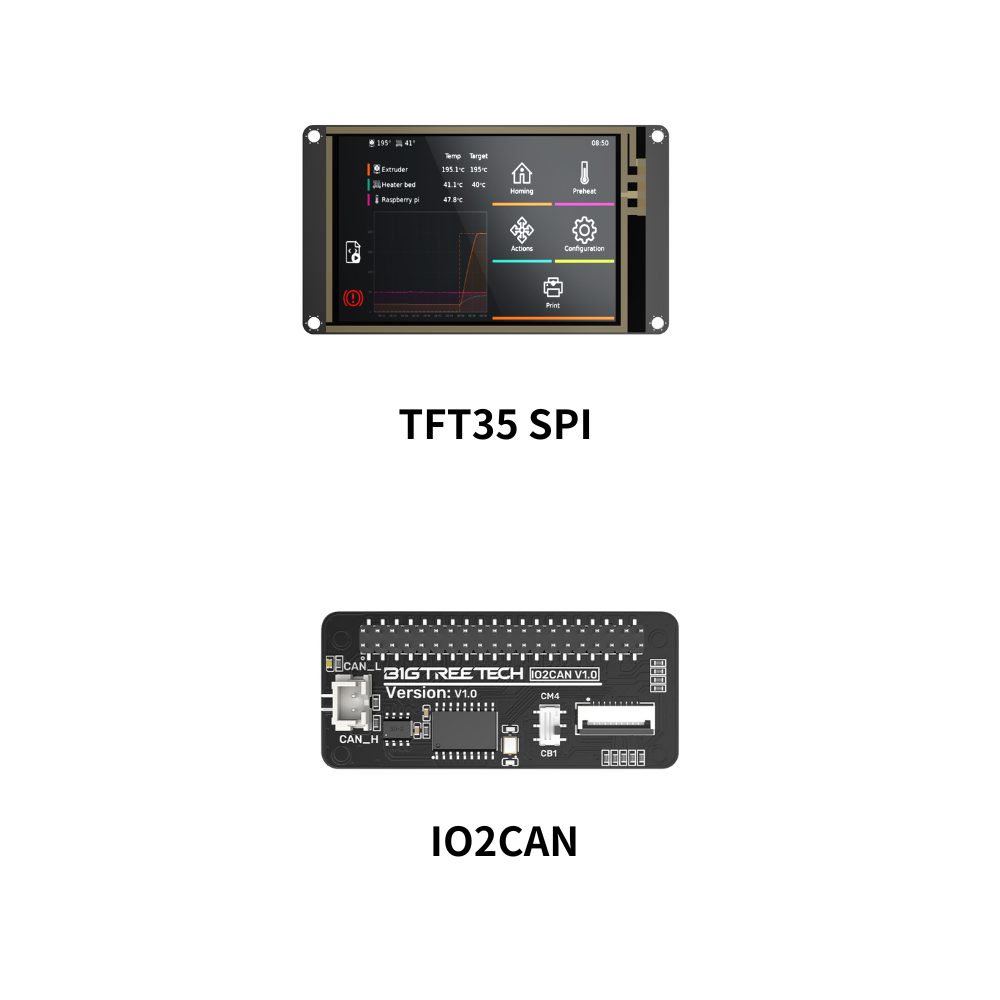 BIGTREETECH TFT35 SPI V2.1 grafisch smartdisplay compatibel met BTT Manta M8P/M4P/M5P, Manta E3EZ Control Board CB1-ondersteuning met Klipper Firmware D BIGTREETECH TFT35 SPI V2.1 grafisch smartdisplay compatibel met BTT Manta M8P/M4P/M5P, Manta E3EZ Control Board CB1-ondersteuning met Klipper Firmware D
