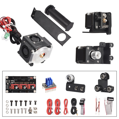 BIQU B1 IDEX Upgrade Kit 2 In 2 Out Two-Color Printing FDM 3D Printer Parts Include Motor Extruder Adapter Kit For B1 3D Printer