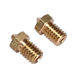 5pcs/Lot 3D printer E3D V6&V5 J-Head brass nozzle extruder nozzles 0.2/0.3/0.4/0.5/0.6/0.8/1.0 mm For 1.75/3.0mm supplies.