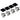 BIGTREETECH Direct Nema17 Dämpfer Schrittmotor Vibrationsdämpfer aus Stahl und Gummi mit M3-Schraube für Creality CR 10, 10S, Ender 3 und andere 3D-Drucker (4 Stück)