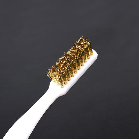 Copper Wire Brush 3D Printer Cleaner Tool Brush Handle 3D Printer Cleaning Heater Block V6 Nozzle Hot Bed 3D Printer Parts.