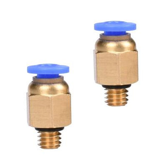 Lots PC4-M6 Pneumatic Straight Fitting Remote Tracheal Joint Connector for 4mm OD tubing M6 6mm Reprap 3D Printer Printers.