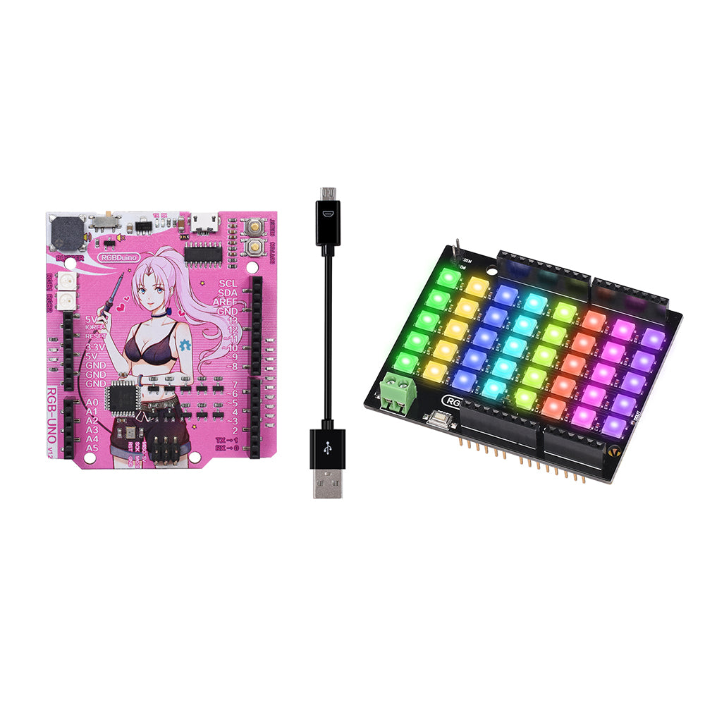 RGBDuino RGB Sheild V1.0 + RGBDuino UNO V1.1/V1.2 For Arduino UNO Arduino mega 2560.